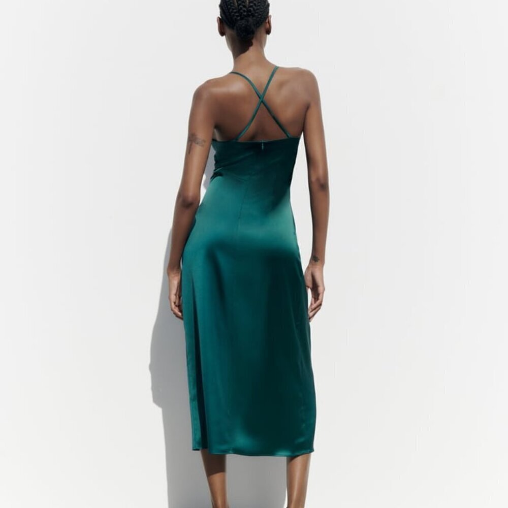 ZARA NEW️ LINGERIE STYLE DRESS SIZE S 8741 899 445 - Picture 3 of 5